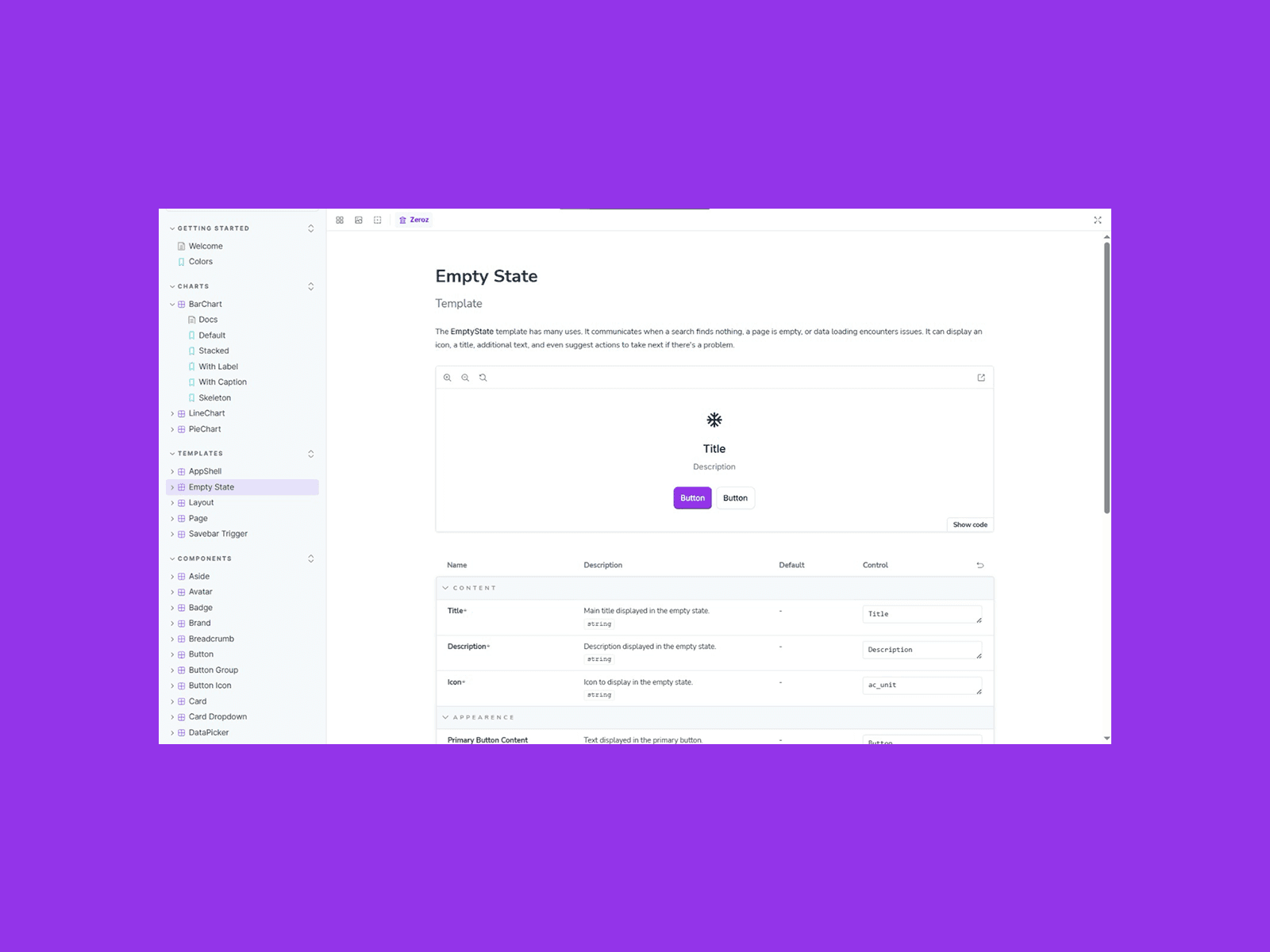 Design System Zeroz Image