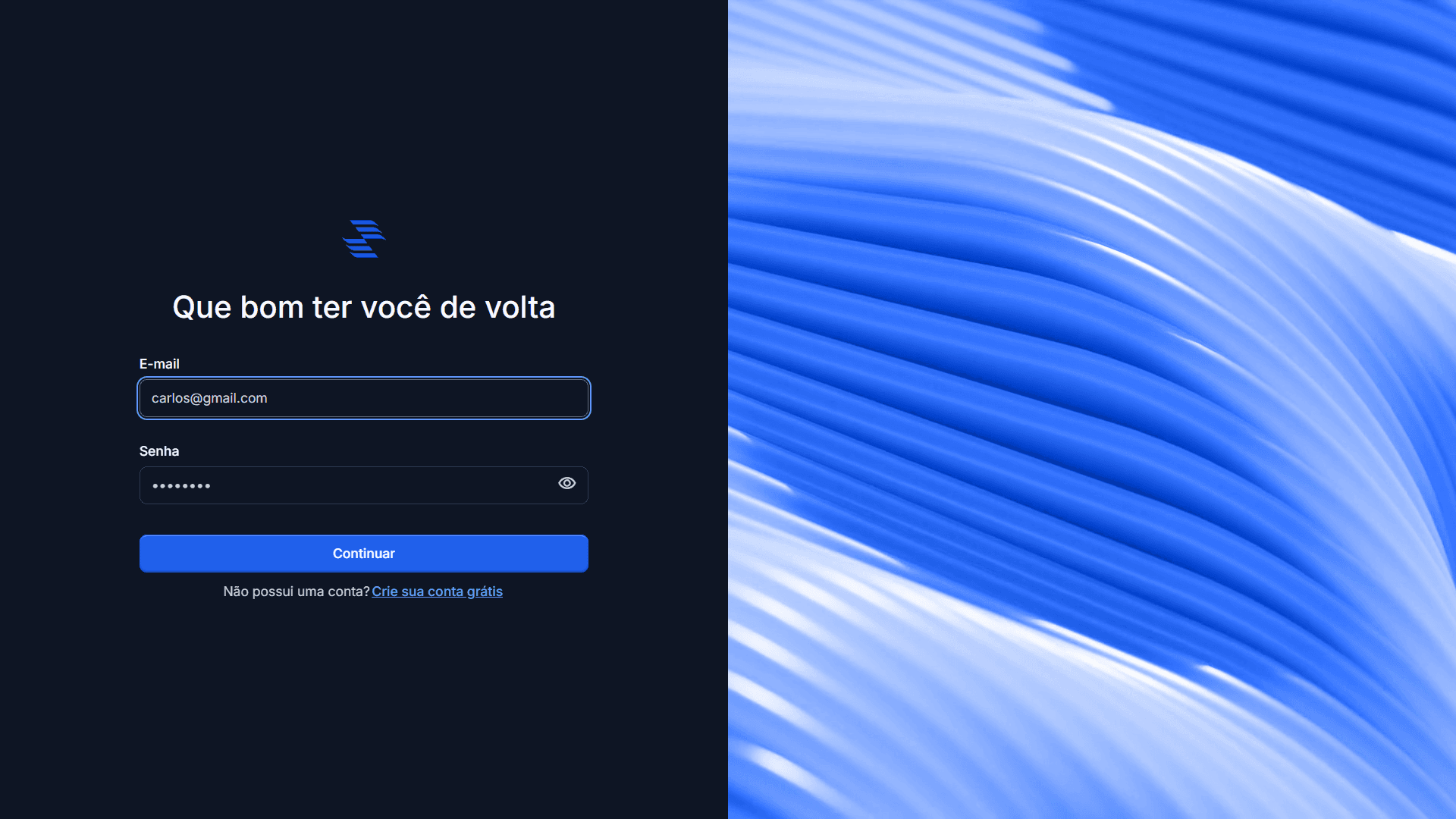 Tela de Login